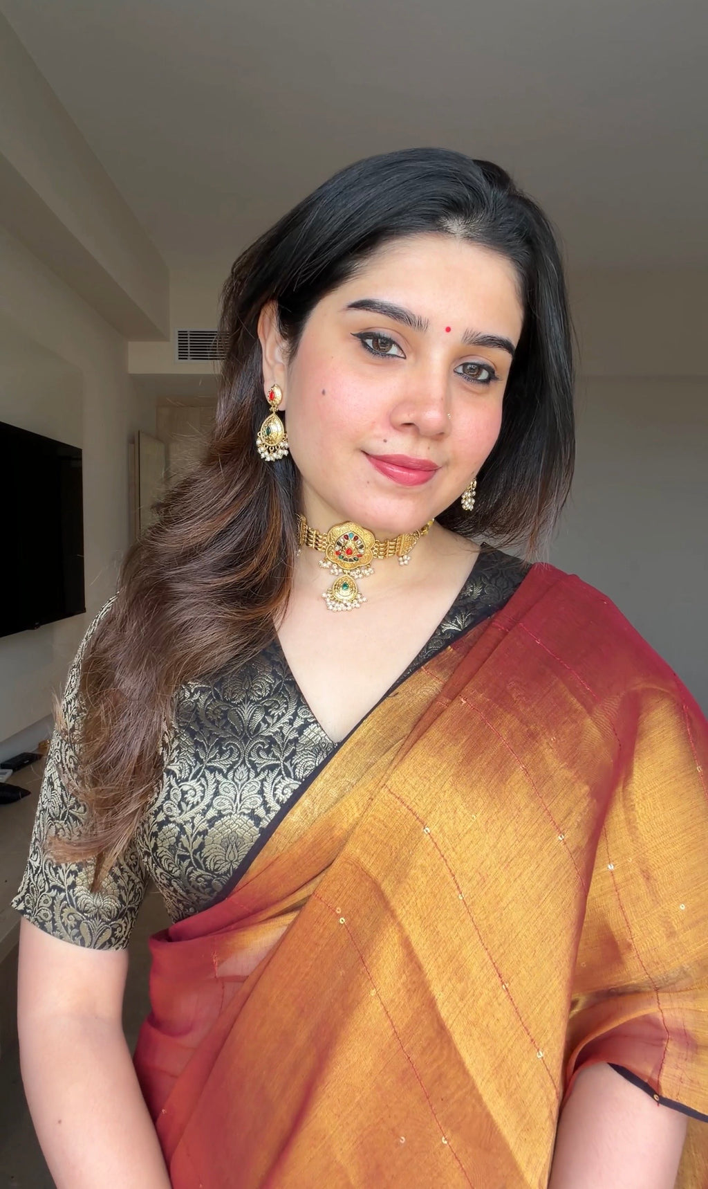 Rani Tissue Saree