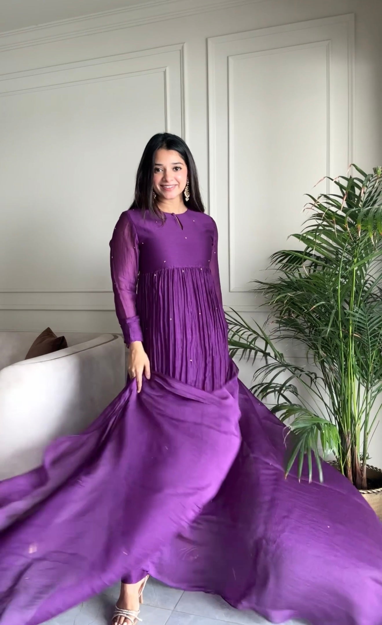 Purple Rangrez Kurta Set