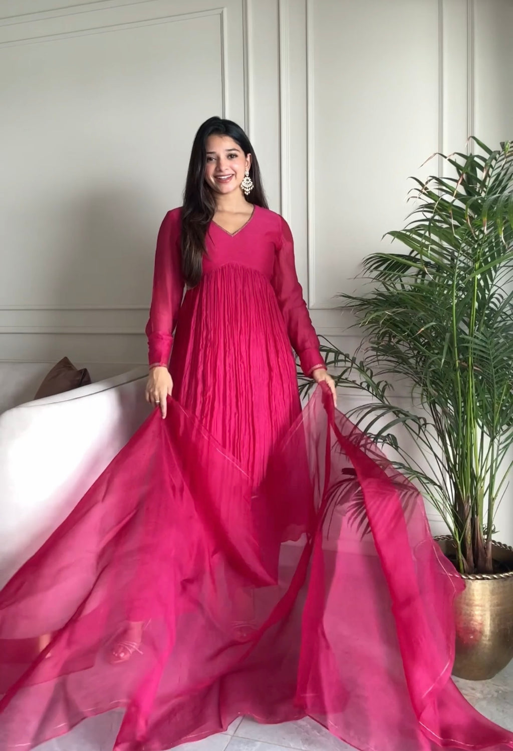 Pink Rangrez Kurta Set