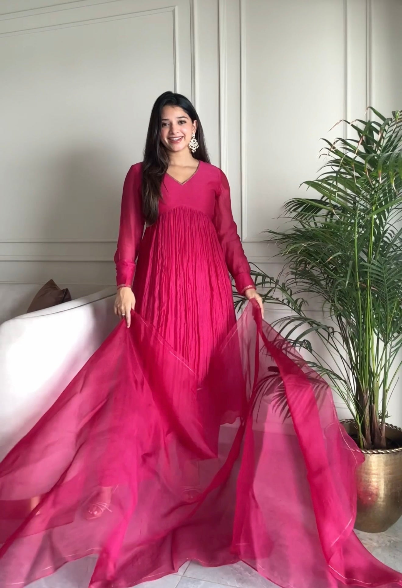 Pink Rangrez Kurta Set