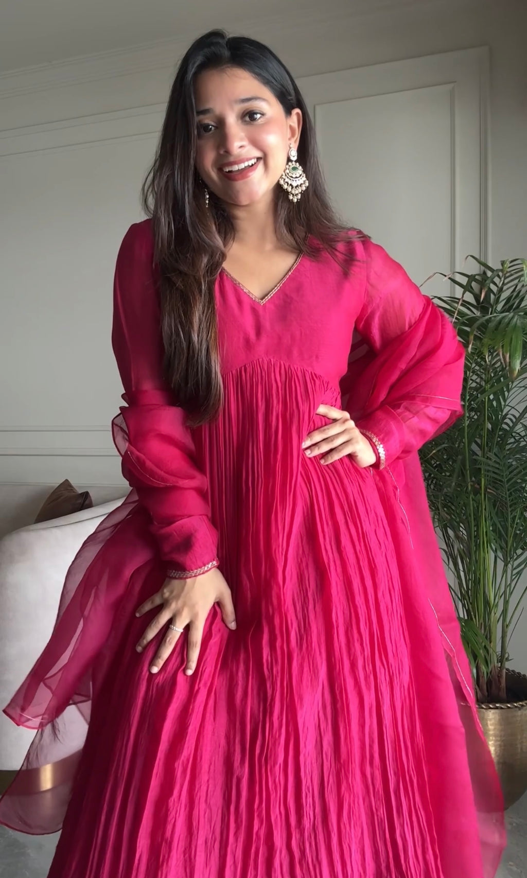 Pink Rangrez Kurta Set