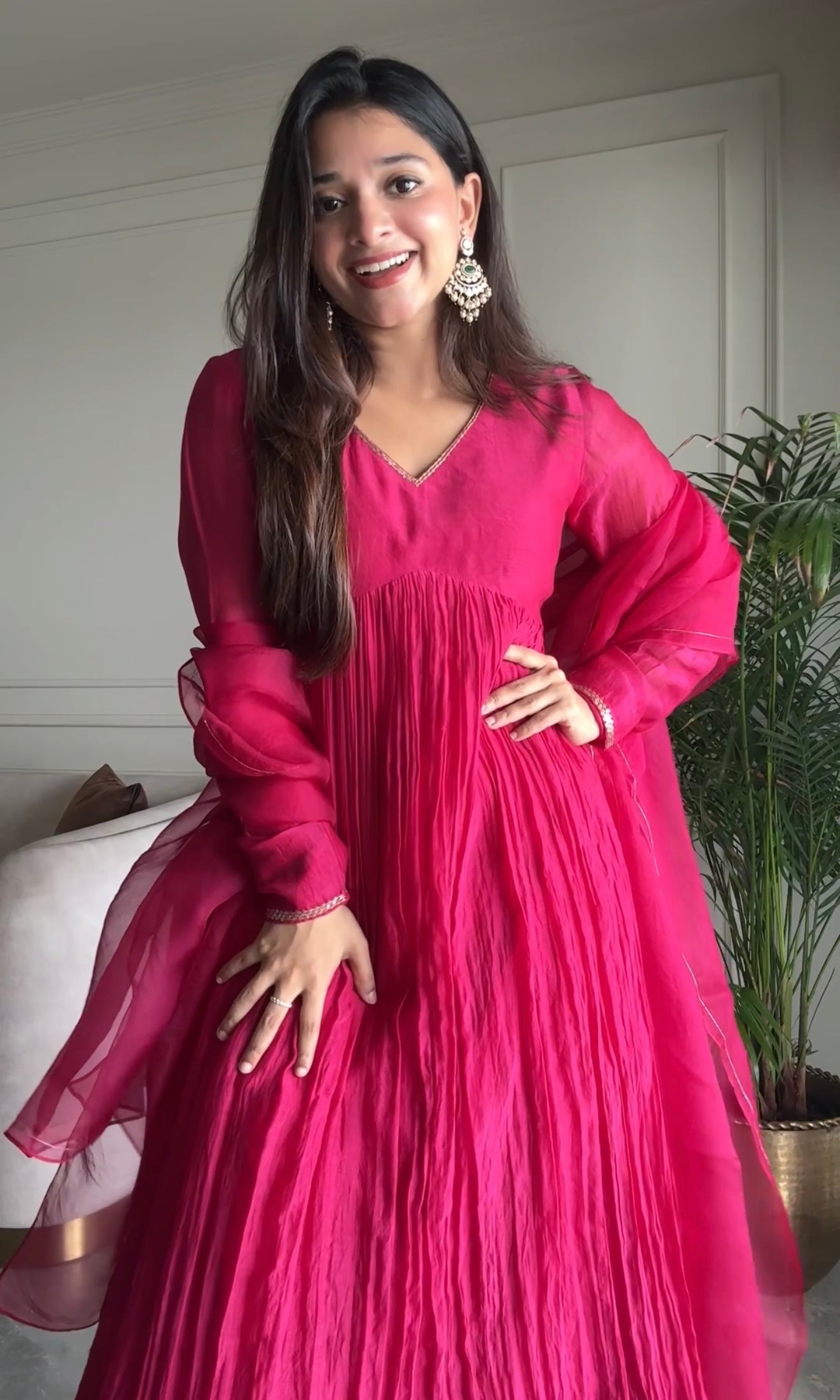 Pink Rangrez Kurta Set
