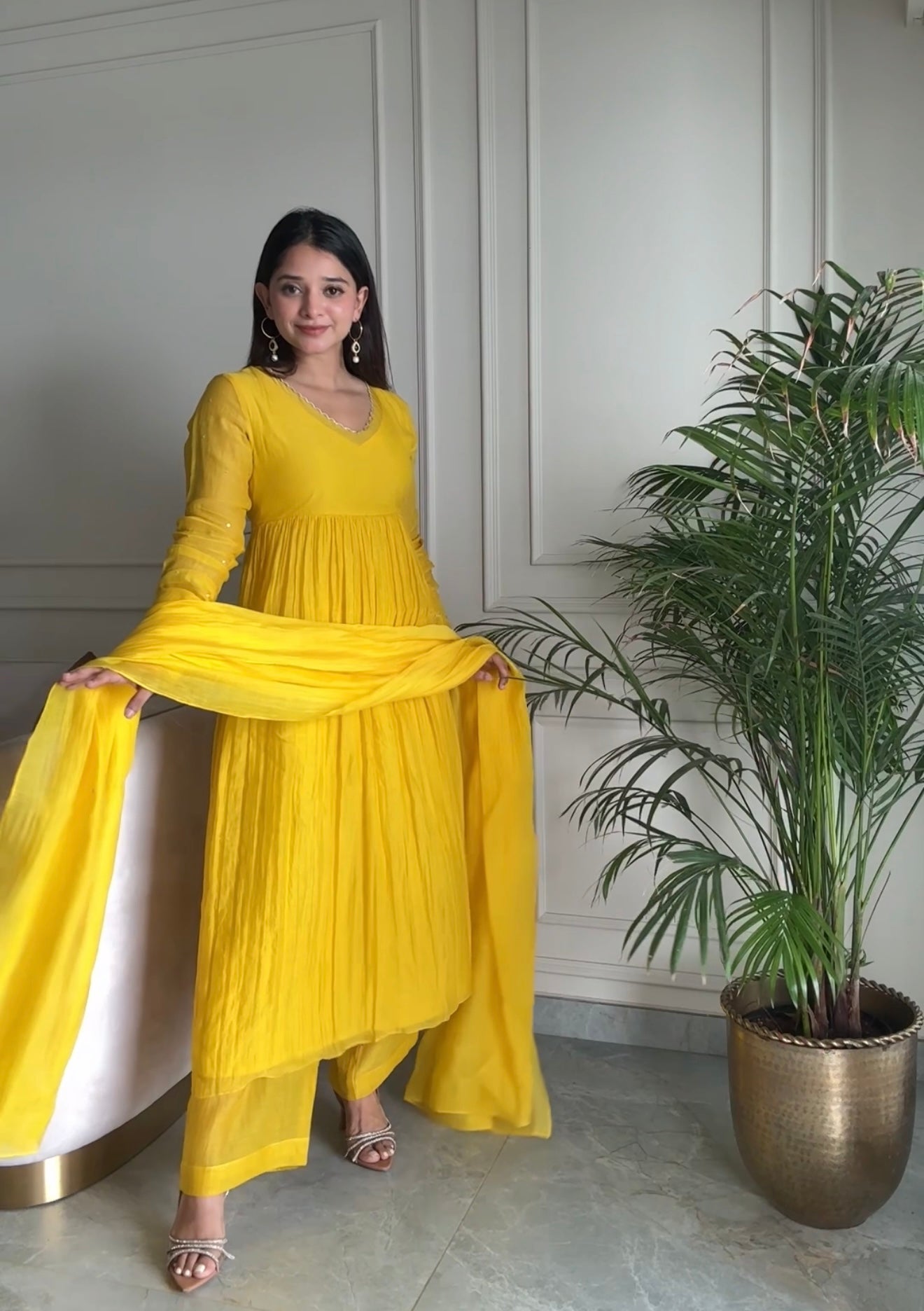 Yellow Rangrez Kurta Set