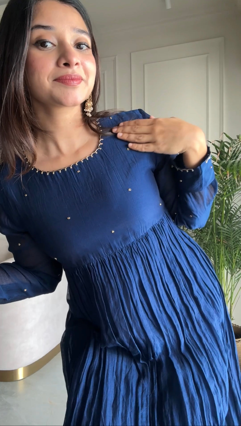 Blue Rangrez Kurta Set