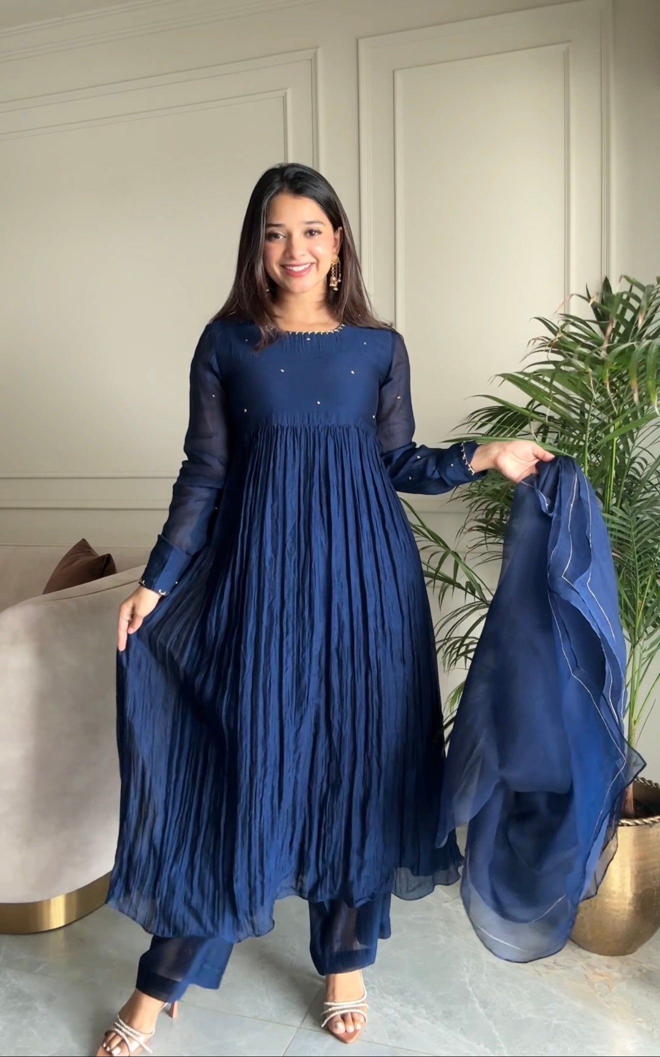 Blue Rangrez Kurta Set