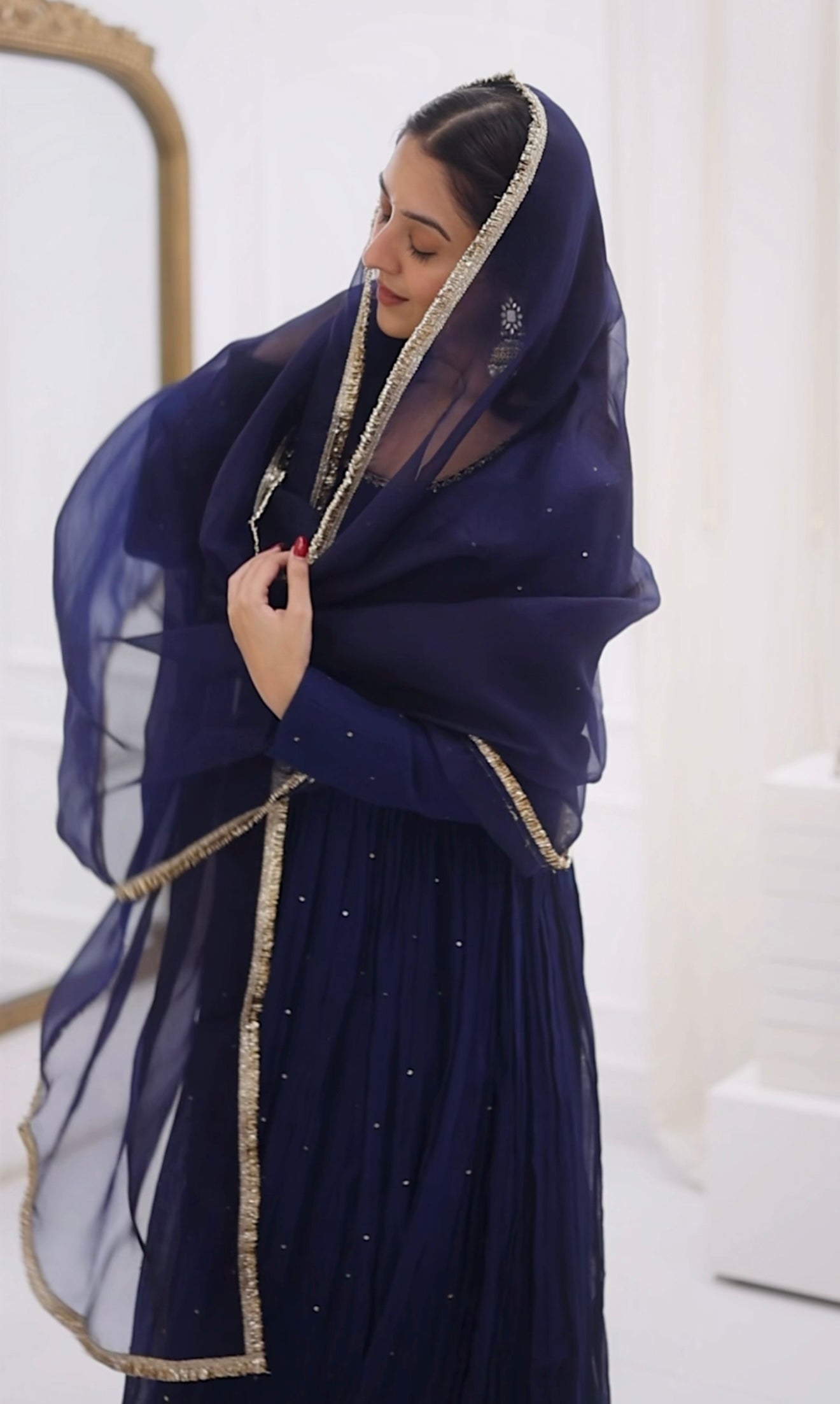 Blue Rangrez Kiran Set