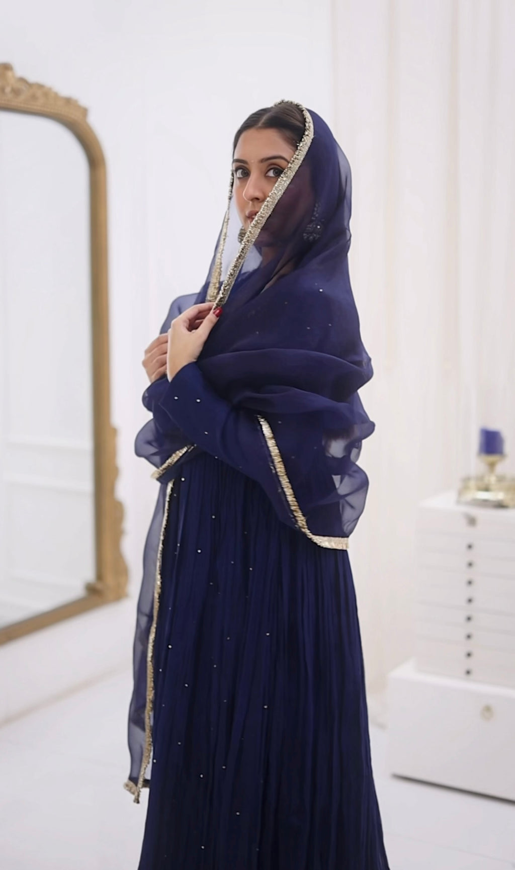 Blue Rangrez Kiran Set