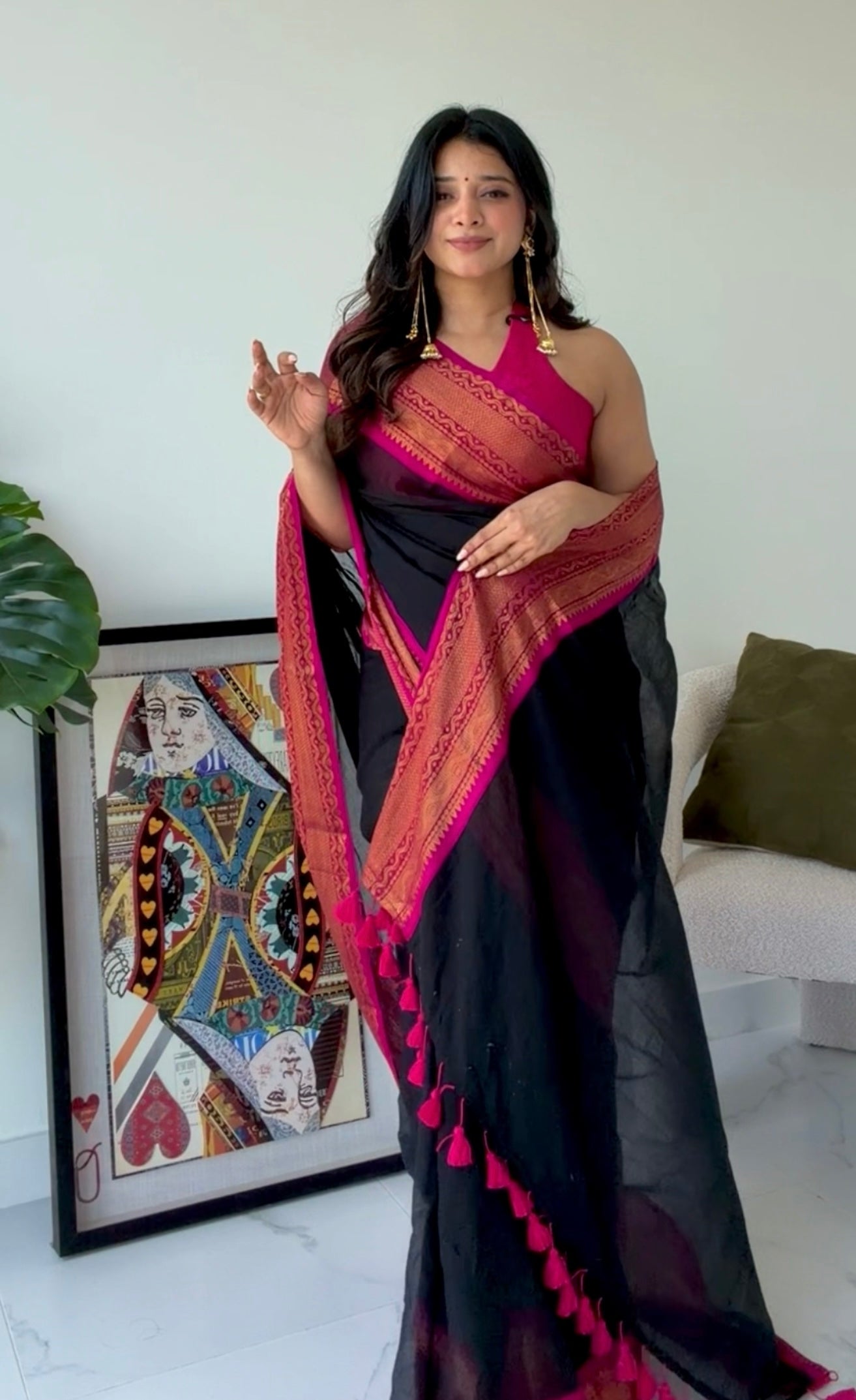 Urvashi Kanchi Border Saree