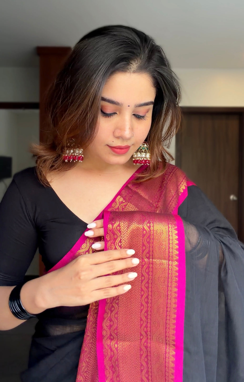 Urvashi Kanchi Border Saree