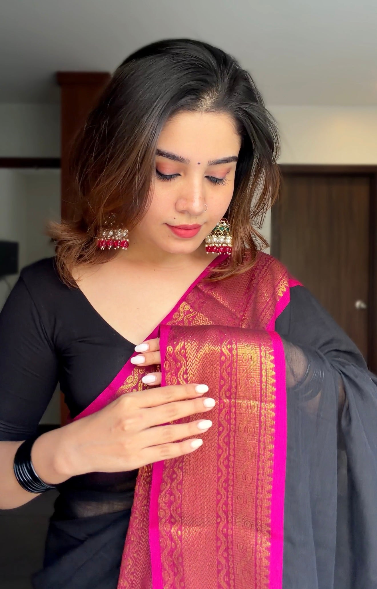 Urvashi Kanchi Border Saree