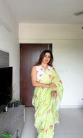 Garden Party Checks Saree