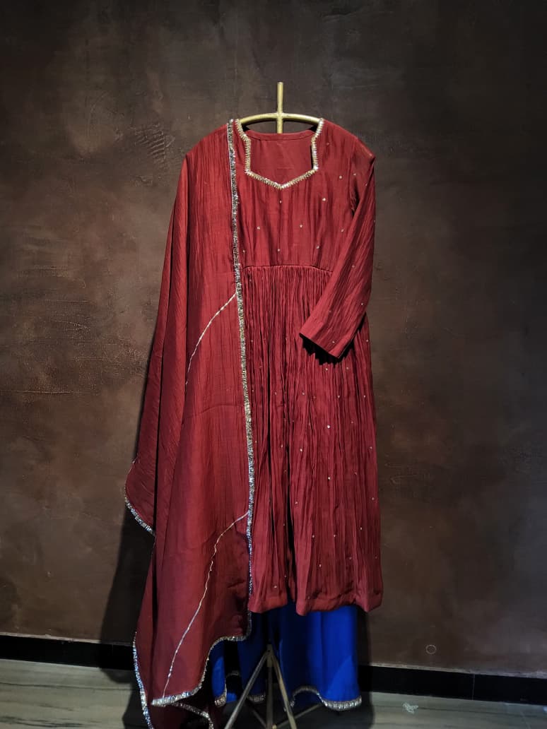 Adha Anarkali Set