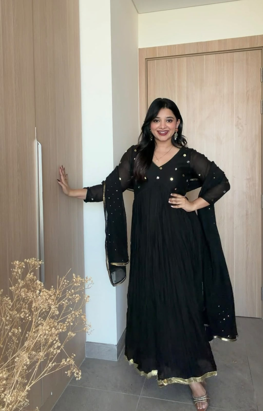 Kajal Mirror Kurta Set