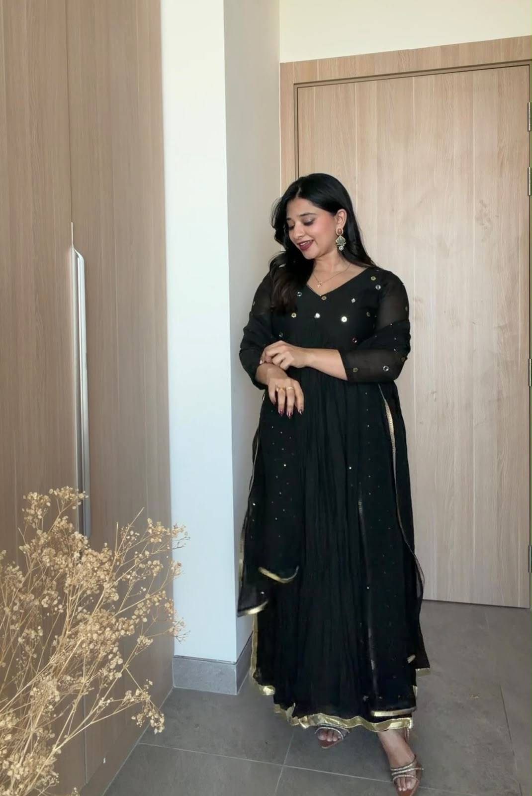 Kajal Mirror Kurta Set